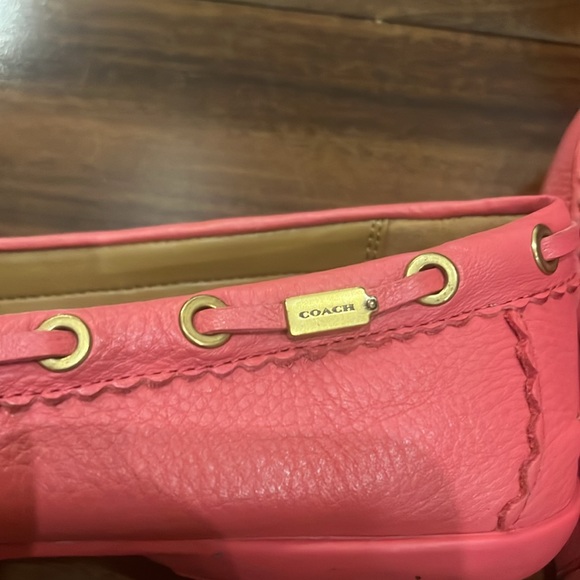 NIB Coach Pink Leather Tassel Loafers Size 9.5 - Picture 8 of 8
